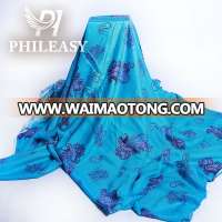 PHILEASY 2012 NEW STYLE 100%rayon twill by air jet screen printed fabric F11