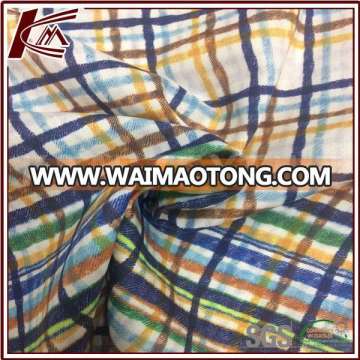 Check Pattern Print 100% Cotton Fabric