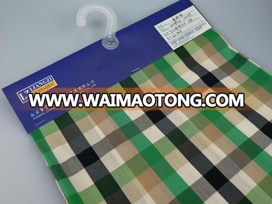 Cotton Nylon with Spandex Yarn Dyed Fabric-Lz7408