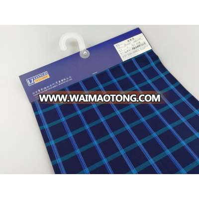 Cotton Yarn Dyed Check Fabric Liquid Ammonia Mechanical Stretch Silky-Lz8157