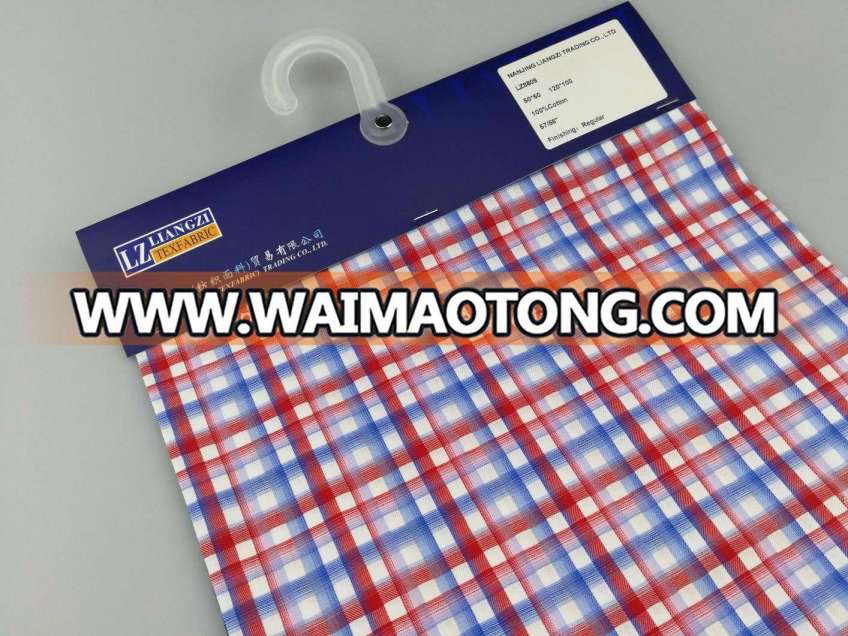 Yarn Dyed Cotton Check Shirting Fabric-Lz8609