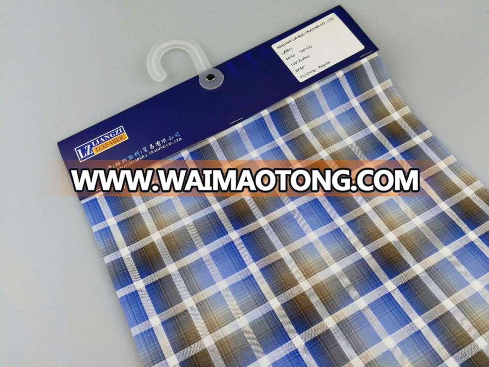 Yarn Dyed Cotton Check Shirting Fabric-Lz8611