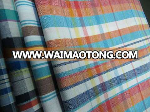 Linen Cotton Yarn Dyed Check Fabric