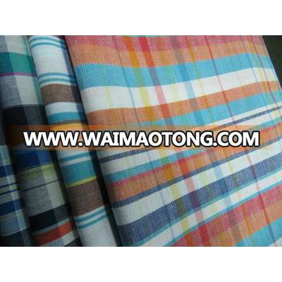 Linen Cotton Yarn Dyed Check Fabric