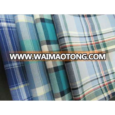 Yarn Dyed Twill Flannel Check Fabric