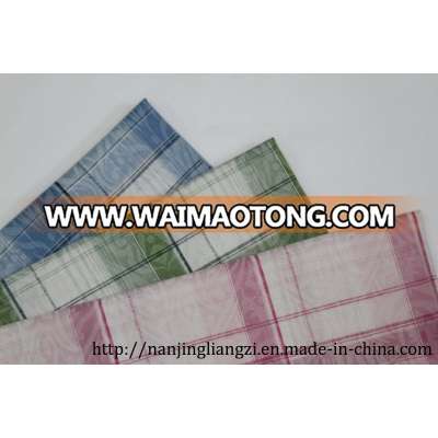 Cotton Yarn Dyed Dobby Check + Printing Fabric