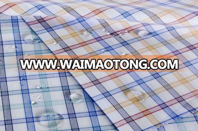 Anti Water Cotton Yarn Dyed Checks Fabric