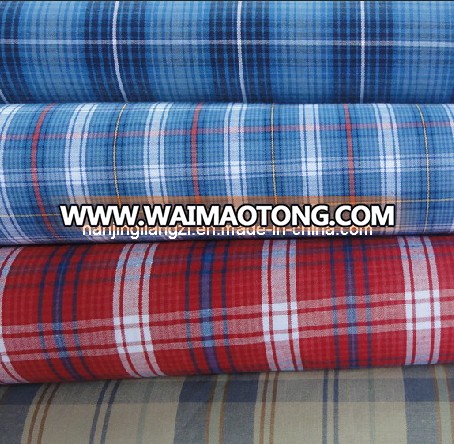 Yarn Dyed Cotton Woven Poplin Plaid Fabric (LZ5878)