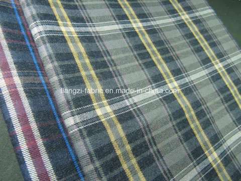 100% Cotton Yarn Dyed Flannel Fabric for Shirt